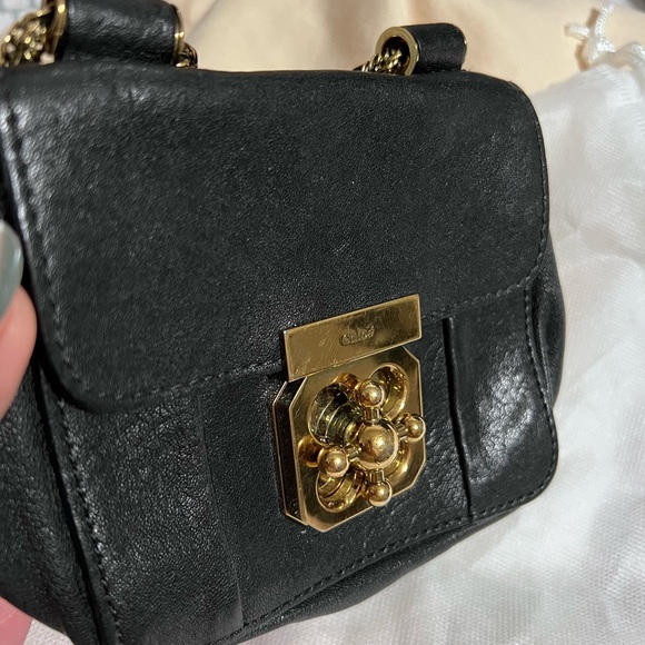 CHLOÉ DESIGNER BLACK AND GOLD
Leather Elsie Shoulder Bag - Picture 6 of 9